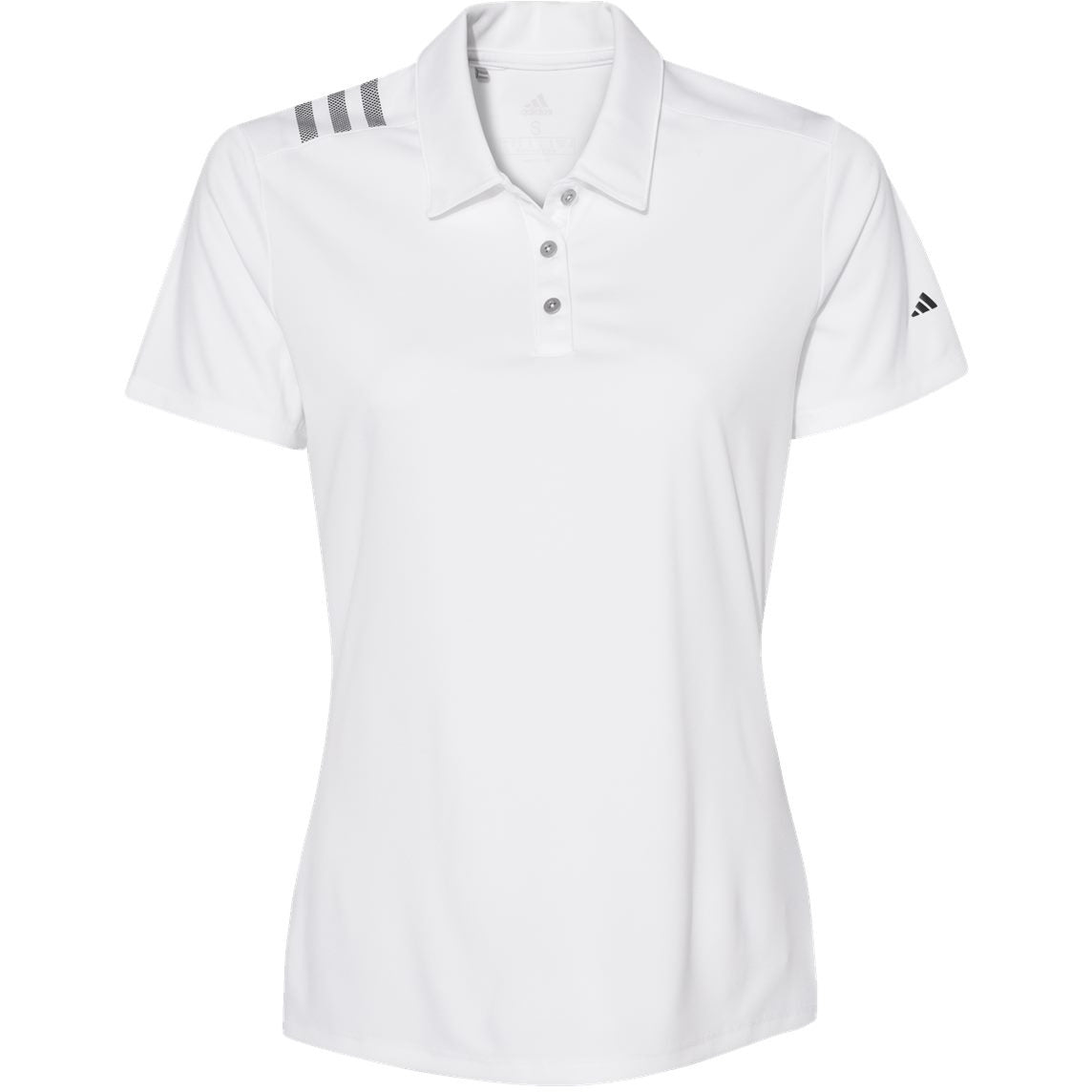 Adidas Women's 3-Stripes Shoulder Polo