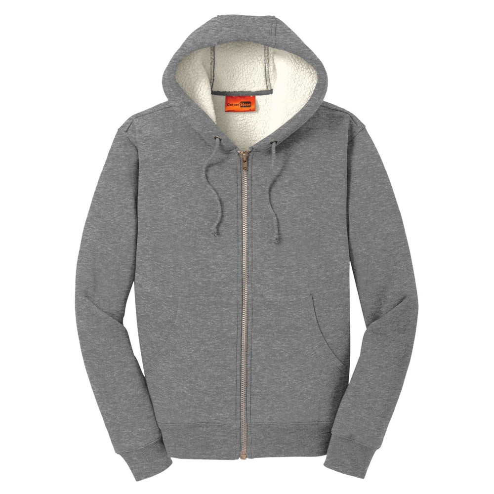 CornerStone® Heavyweight Sherpa-Lined Hooded Fleece Jacket
