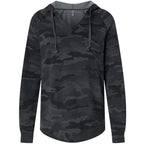 Independent Trading Co. Women’s Lightweight California Wave Wash Hooded Sweatshirt