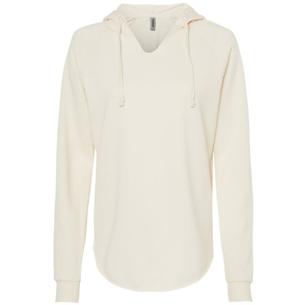 Independent Trading Co. Women’s Lightweight California Wave Wash Hooded Sweatshirt