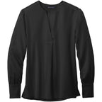 Brooks Brothers® Women's Open-Neck Satin Blouse