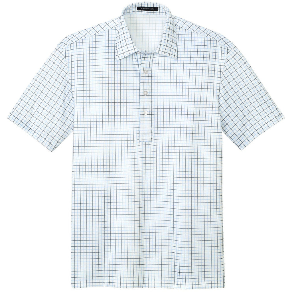 Black/ Carolina Blue Check