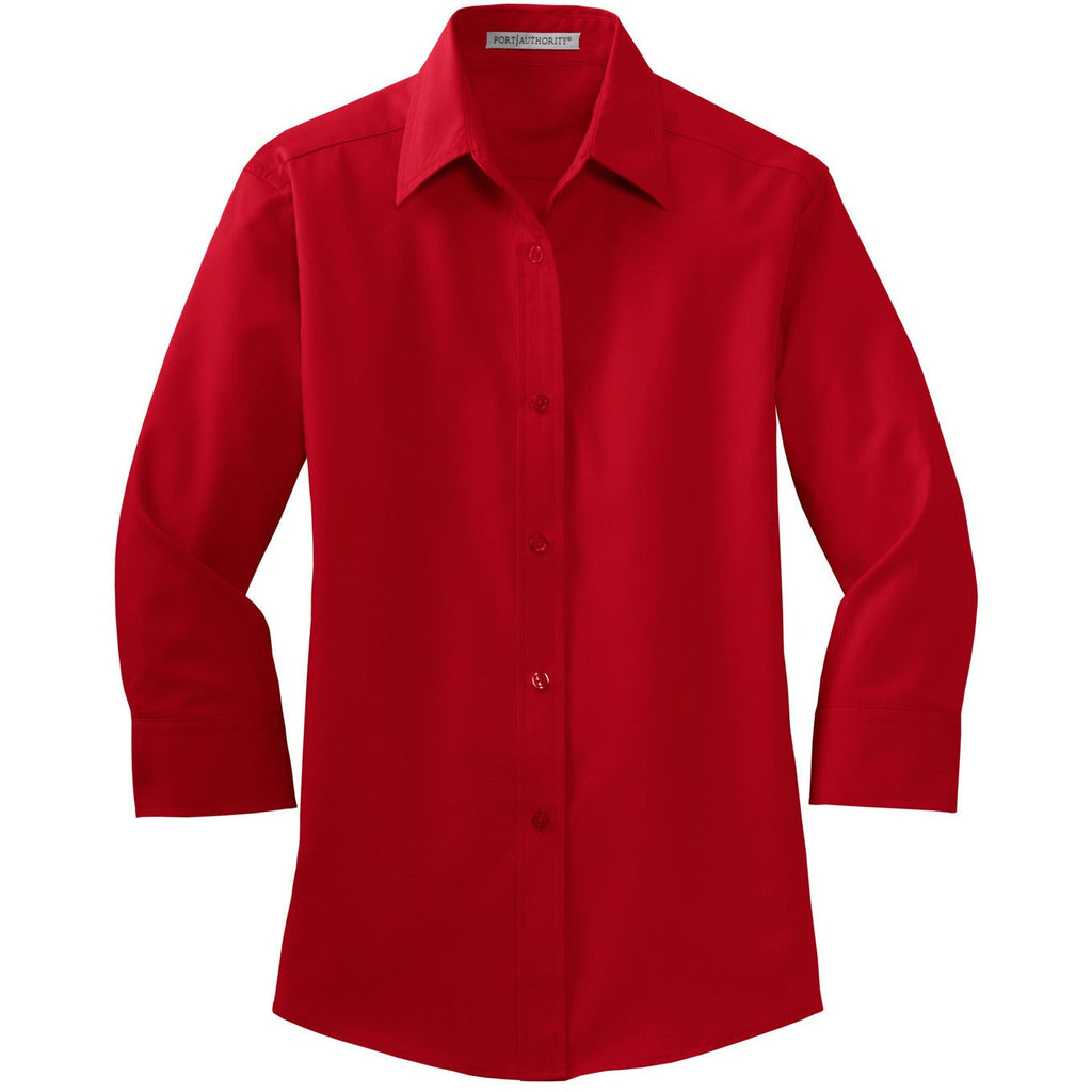 Port Authority® Women's 3/4-Sleeve Easy Care Shirt