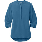Port Authority® Women's 3/4-Sleeve Textured Crepe Tunic