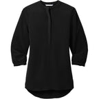 Port Authority® Women's 3/4-Sleeve Textured Crepe Tunic