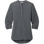 Port Authority® Women's 3/4-Sleeve Textured Crepe Tunic