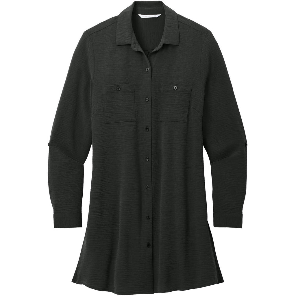 Port Authority® Women's Textured Crepe Long Tunic