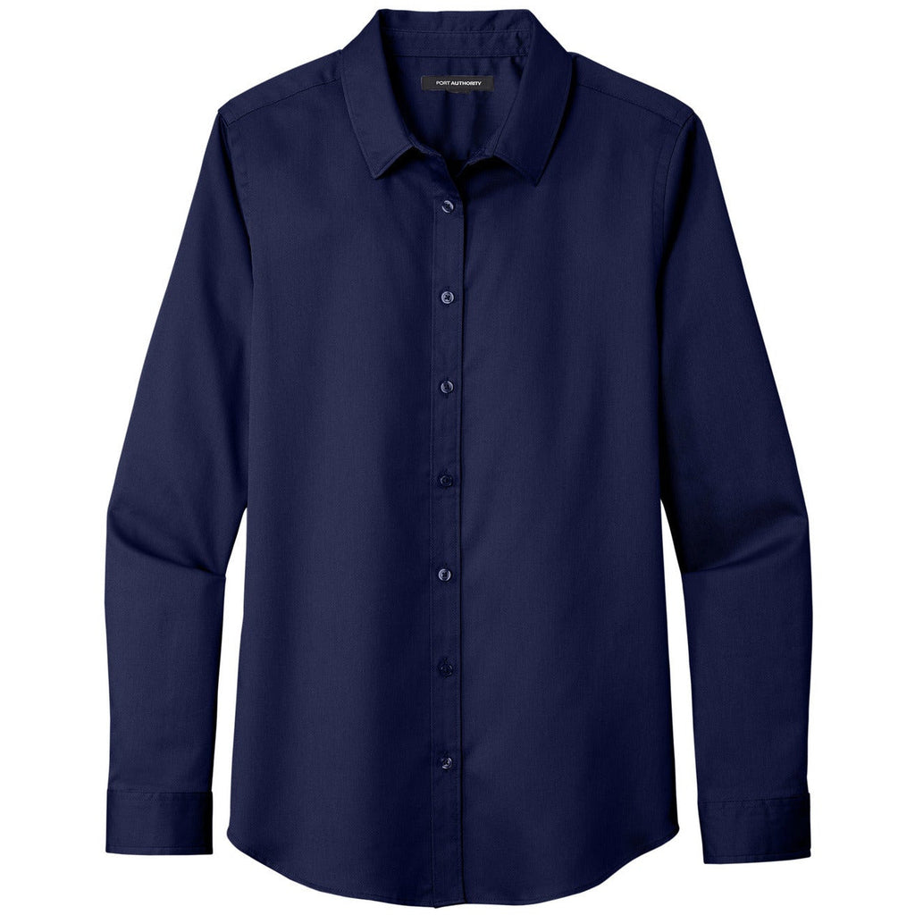 Port Authority® Women's Long Sleeve SuperPro React™Twill Shirt