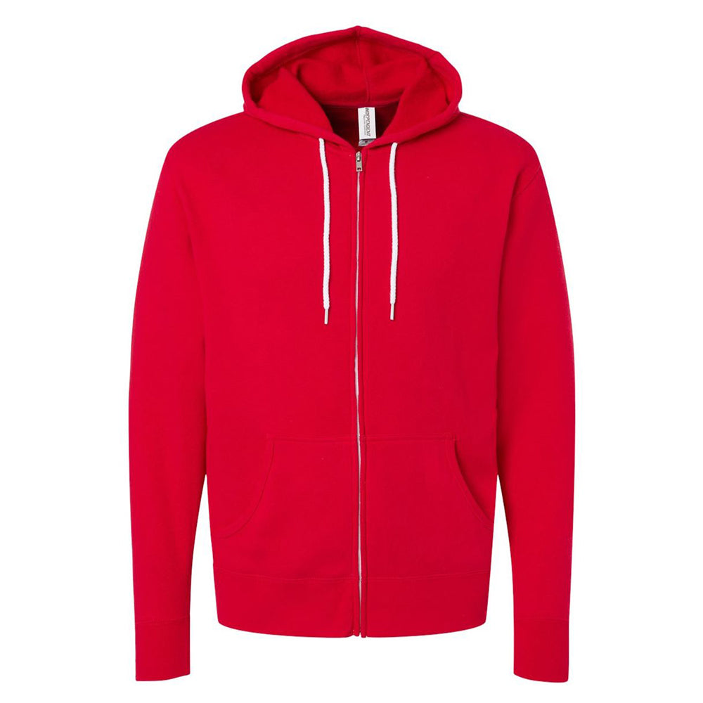 Lightweight Full-Zip Hooded Sweatshirt