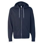 Lightweight Full-Zip Hooded Sweatshirt