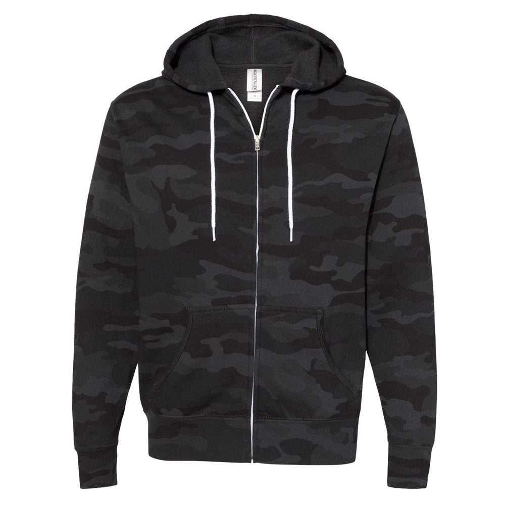 Lightweight Full-Zip Hooded Sweatshirt