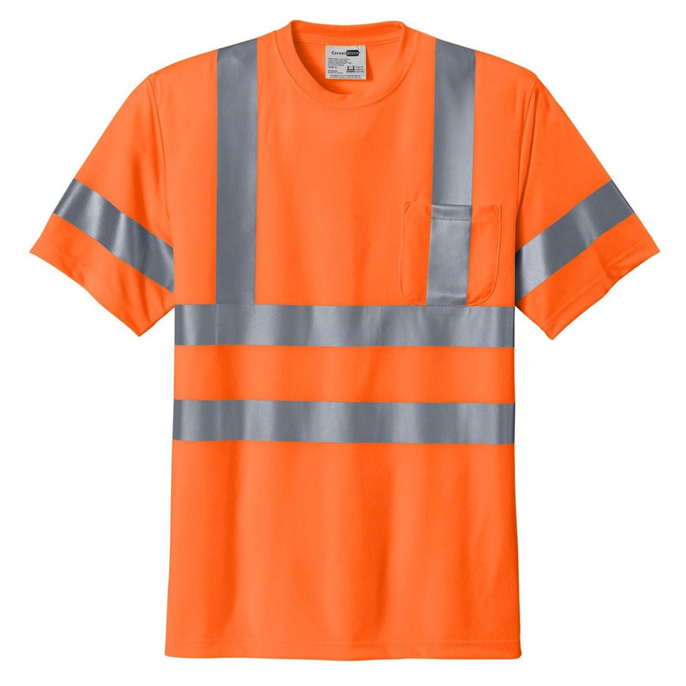 CornerStone® - ANSI 107 Class 3 Short Sleeve Snag-Resistant Reflective T-Shirt