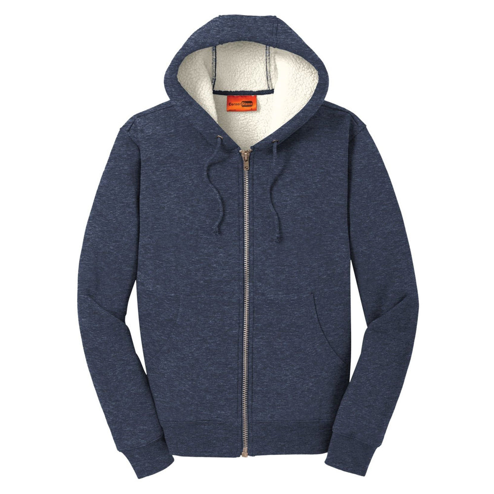 CornerStone® Heavyweight Sherpa-Lined Hooded Fleece Jacket
