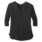 Port Authority® Ladies Concept 3/4-Sleeve Soft Split Neck Top