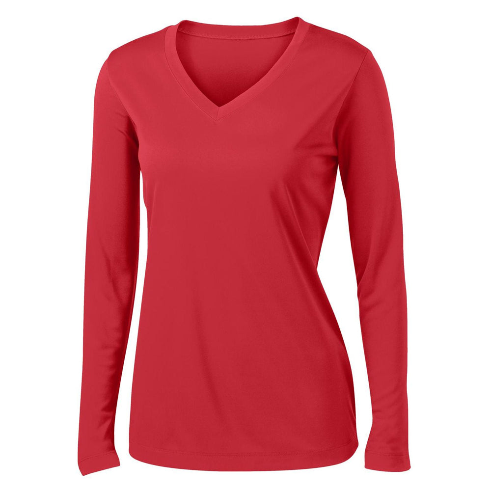Sport-Tek® Ladies Long Sleeve PosiCharge® Competitor V-Neck Tee
