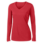 Sport-Tek® Ladies Long Sleeve PosiCharge® Competitor V-Neck Tee