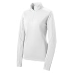 Sport-Tek® Ladies Sport-Wick® Textured 1/4-Zip Pullover