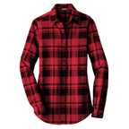 Port Authority Ladies Plaid Flannel Tunic