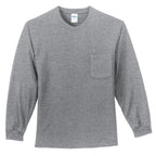 Port & Company® Tall Long Sleeve Essential Pocket Tee