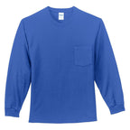 Port & Company® Tall Long Sleeve Essential Pocket Tee