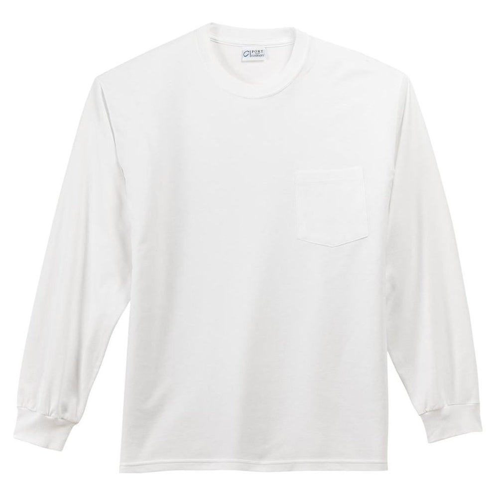 Port & Company® Tall Long Sleeve Essential Pocket Tee