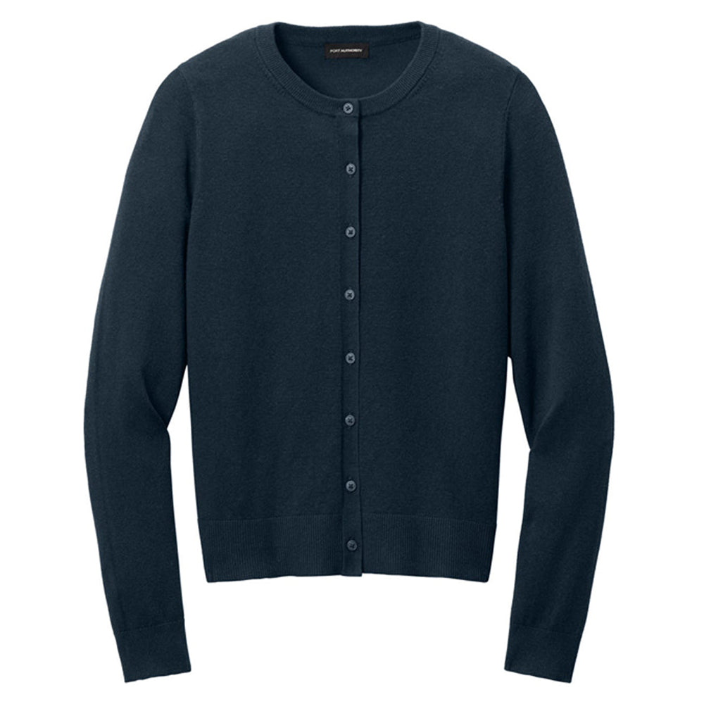 Port Authority Women's Easy Care Crewneck Cardigan Sweater
